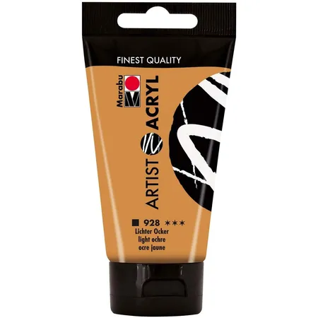 Marabu Artist Acryl, Lichter Ocker 928, 75 ml