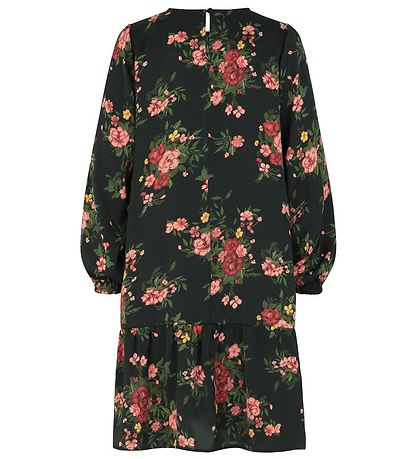 Rosemunde Kjole - Blåck Bouquet Rose Print