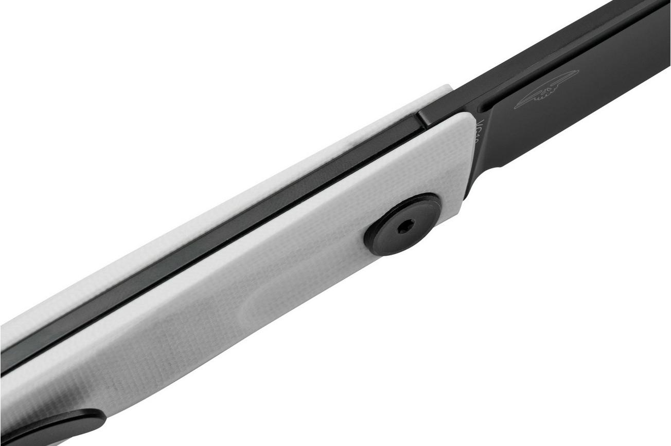 Real Steel Stella Black&White 7051BW slipjoint zakmes, Poltergeist design
