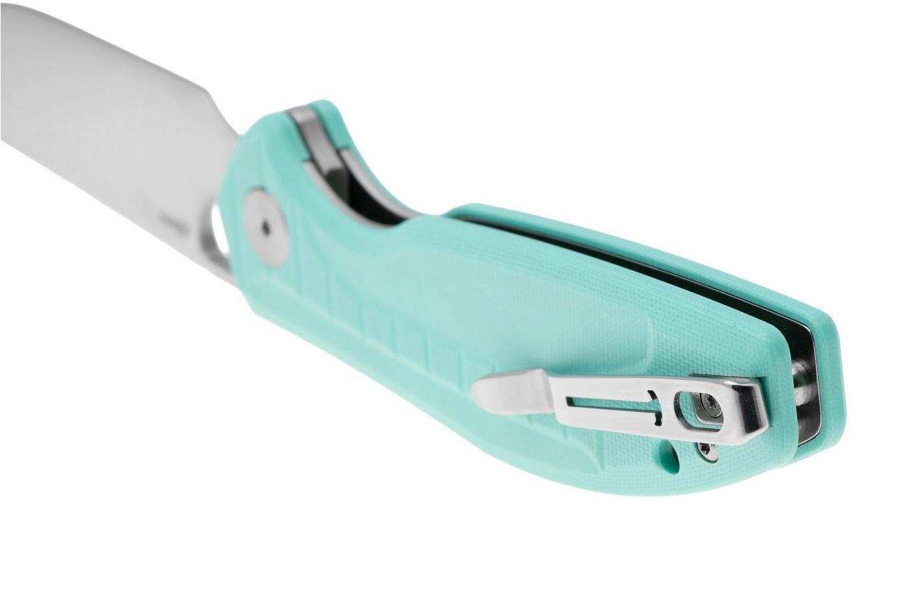 Bestechman Angry Owl BMK12B-1 Satin D2, Seafoam G10, zakmes