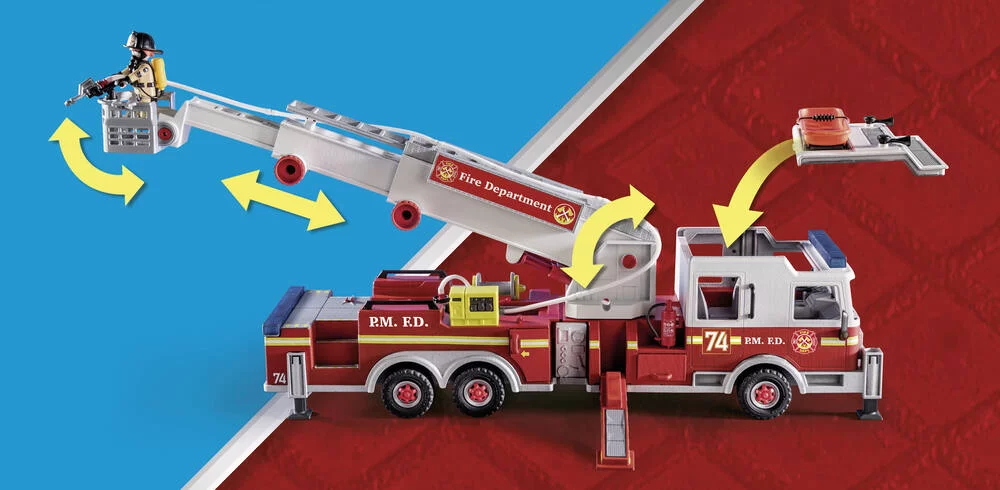 CAMION DE POMPIERS AVEC ECHELLE - 70935