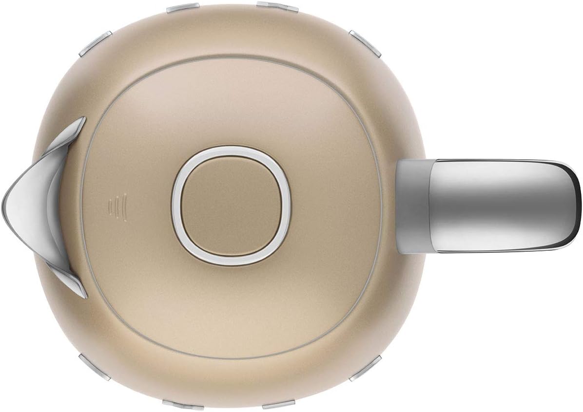 Smeg, Bouilloire Électrique KLF03PGEU 1,7 L, Filtre Anticalcaire Lavable, Arrêt Automatique de Sécurité, Indicateur de Niveau d'Eau, Base Antidérapante, Range Cordon, Puissance 2400W, Vert d'Eau