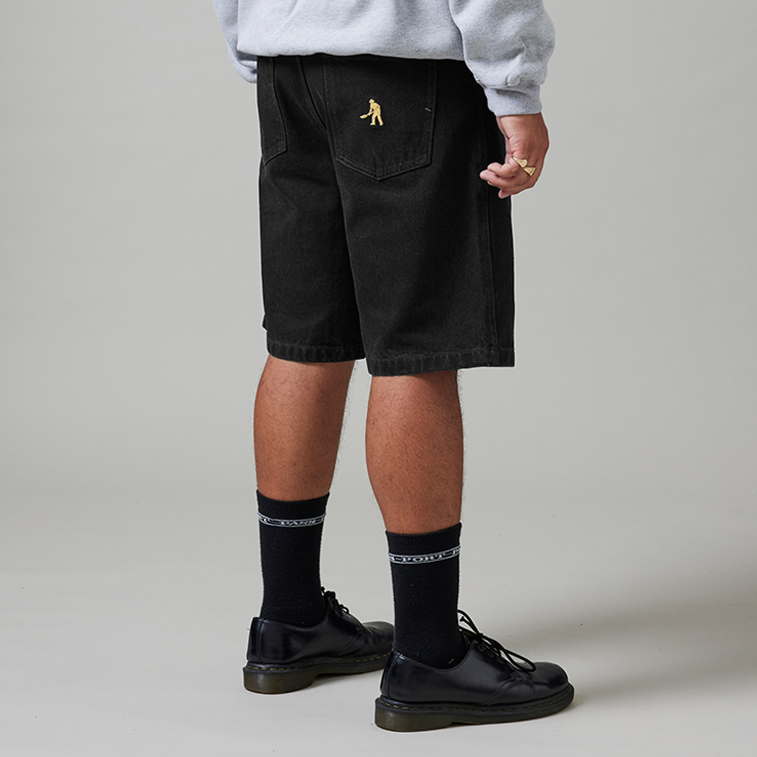 PassPort Workers Club Jean Short Washed Black