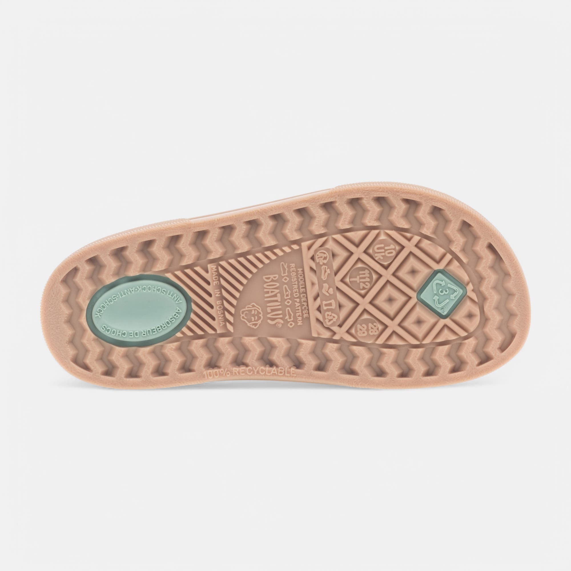 Claquettes de plage Garçon vert clair