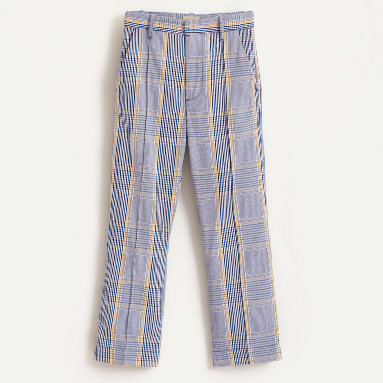 Bellerose Pantalon Phiby en Coton mélangé 7/8 à carreaux gris