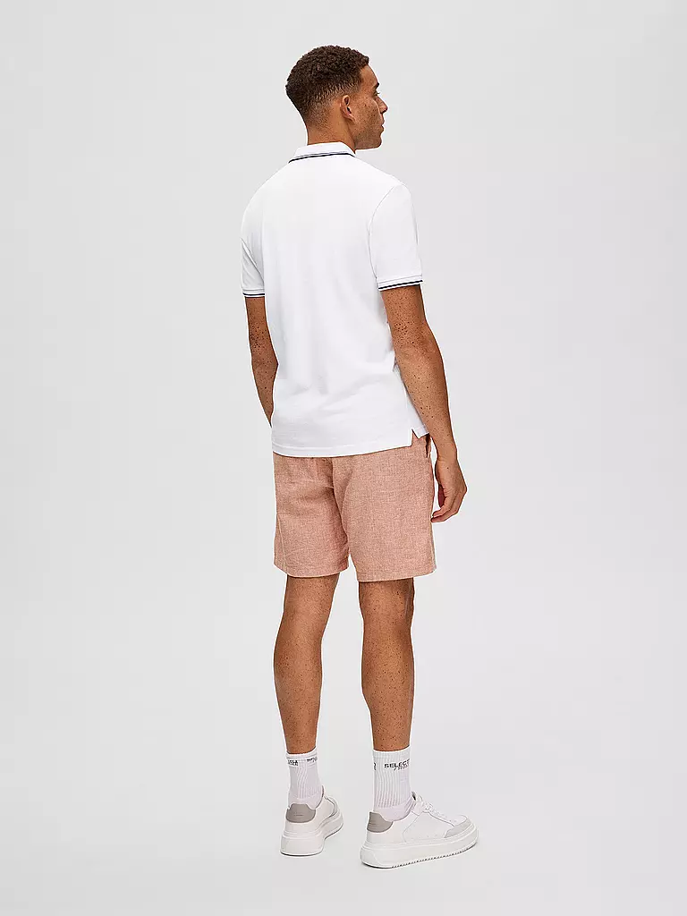 SELECTED Poloshirt SLHDANTE  weiss