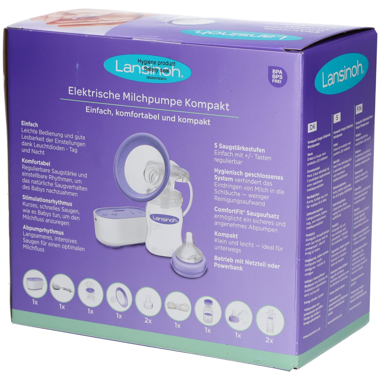 Lansinoh® elektrische Milchpumpe Kompakt