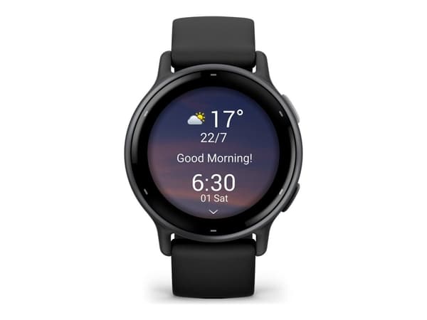 Garmin vívoactive 5 - Svart - smartklokke med bånd - silikon - håndleddstørrelse: 125-190 mm - display 1.2