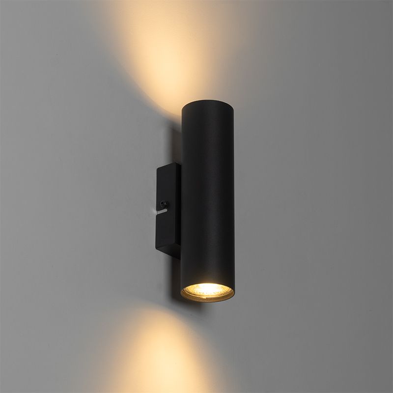 Moderne wandlamp zwart 2-lichts - Jeana