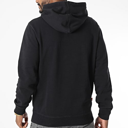 Sweat Capuche Badge A6CB6 Noir