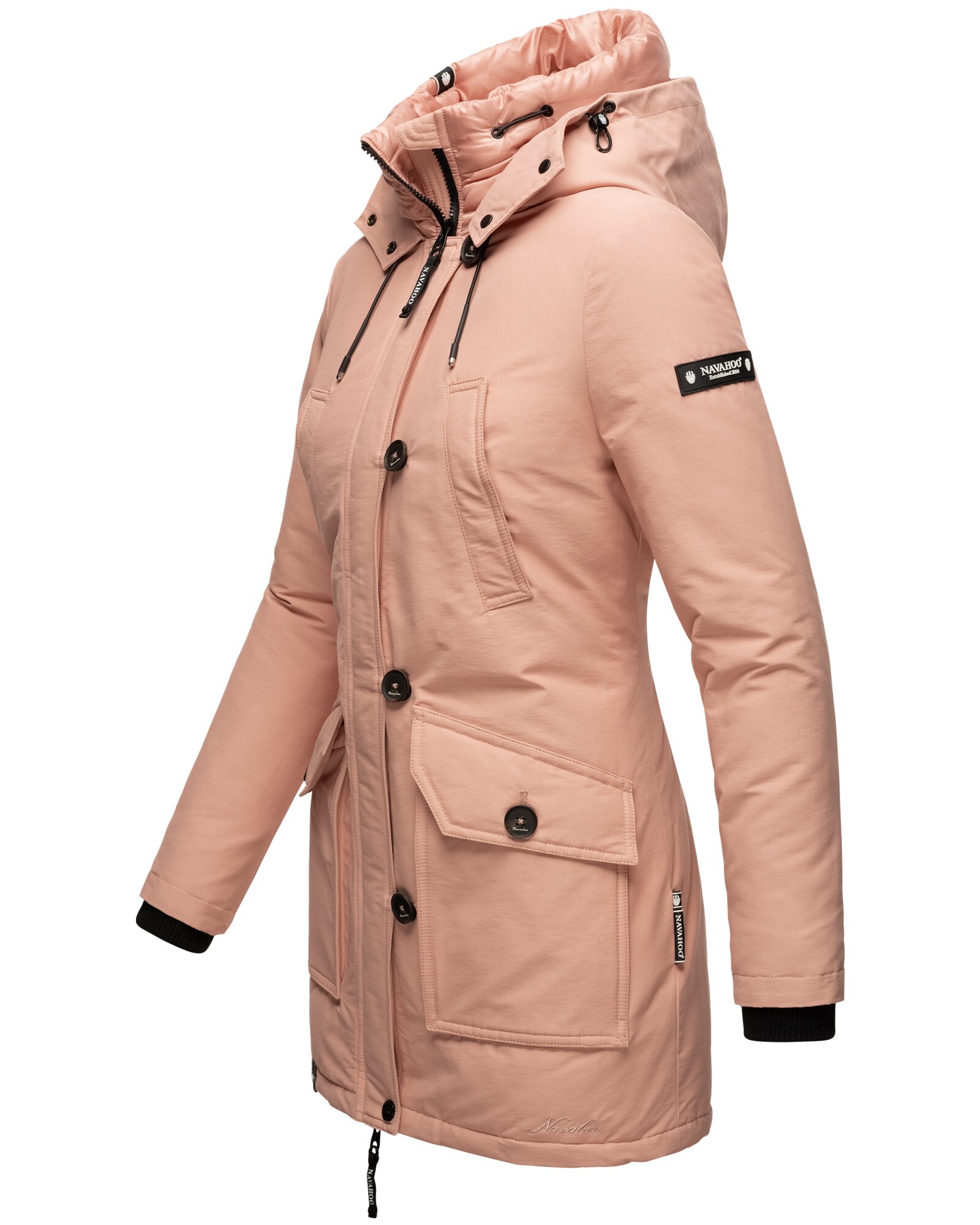 NAVAHOO Damen Winterjacke Warm gefütterter Wasserdichter Wintermantel Freezestoorm