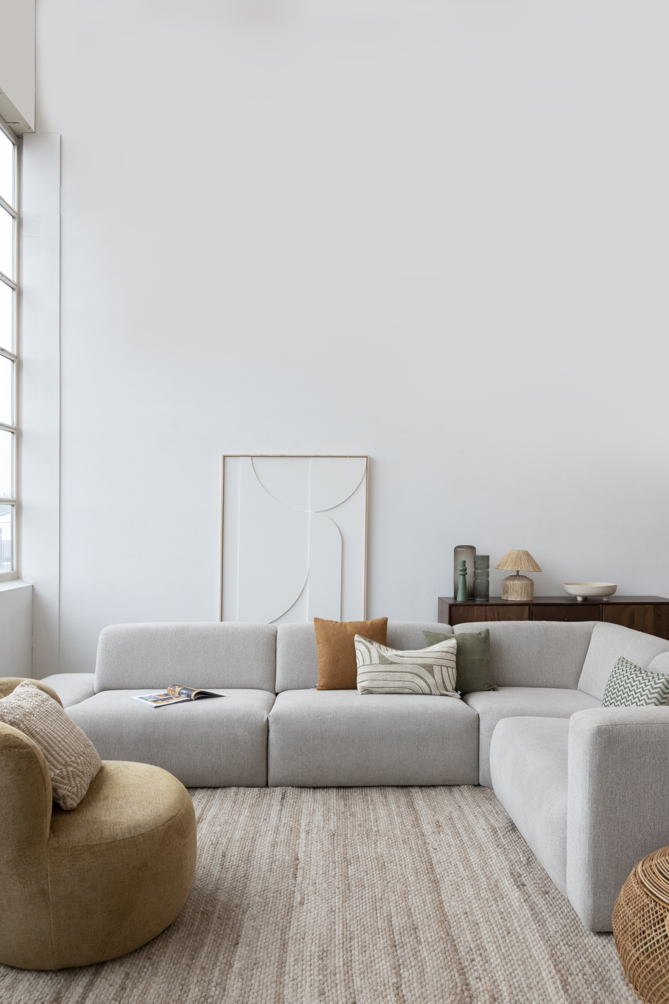 Fauteuil Farrell mustard