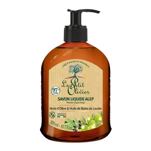 Le Petit Olivier - Sabonete Líquido de Aleppo - Azeite de Oliva e Bagas de Louro 300ml