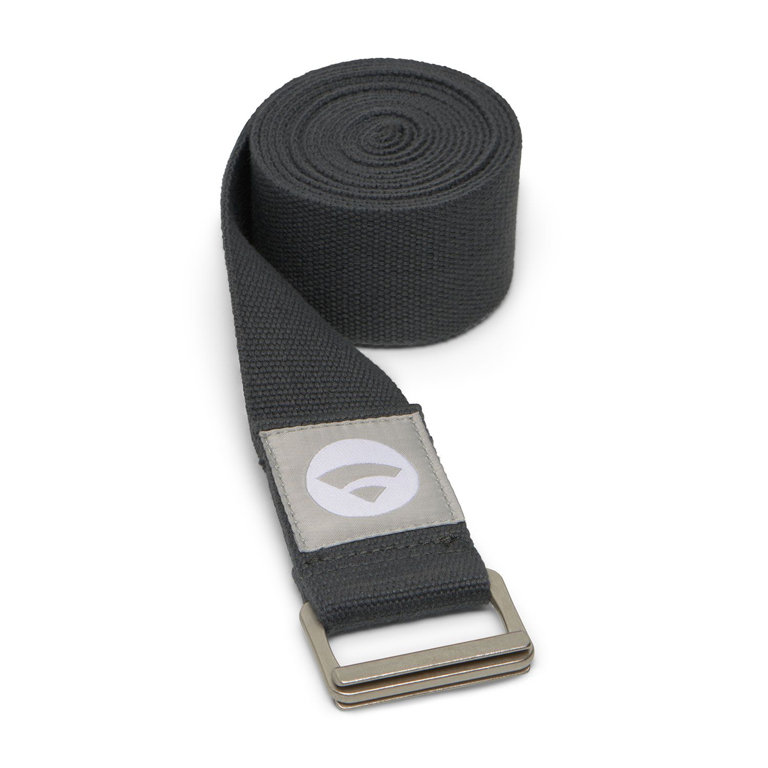bodhi PADMA XL Yogagurt Baumwolle mit Schiebeschnalle Edelstahl matt, anthrazit - 913DSXL