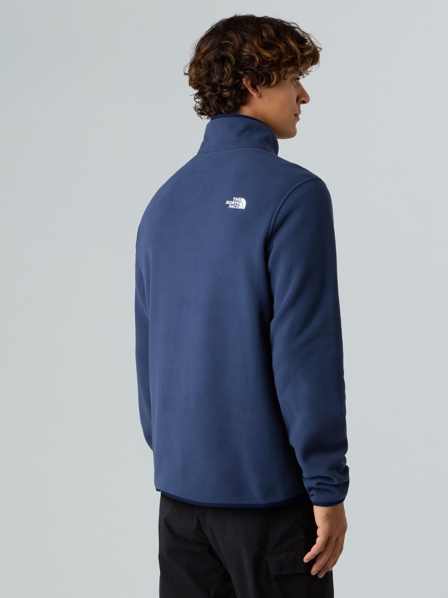 Marineblauw - The North Face® Glacier fleecetrui met korte rits