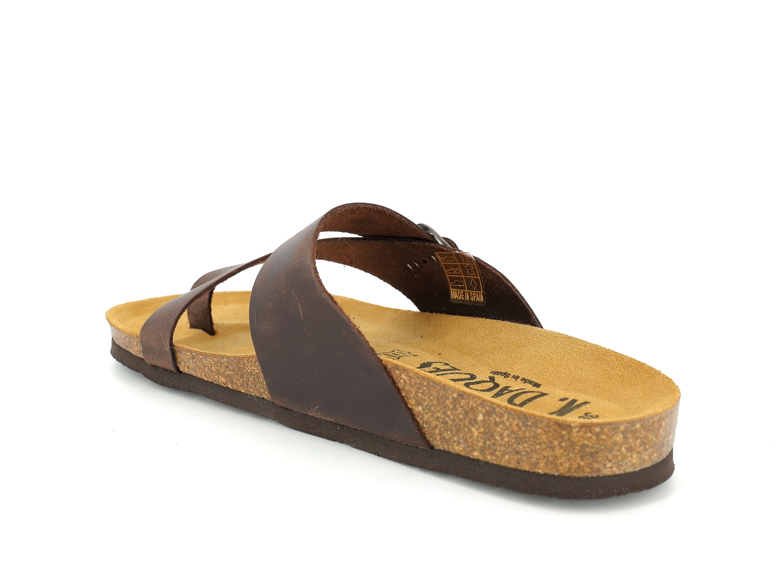 K. daques-PONTOS Cuir Marron Fonce