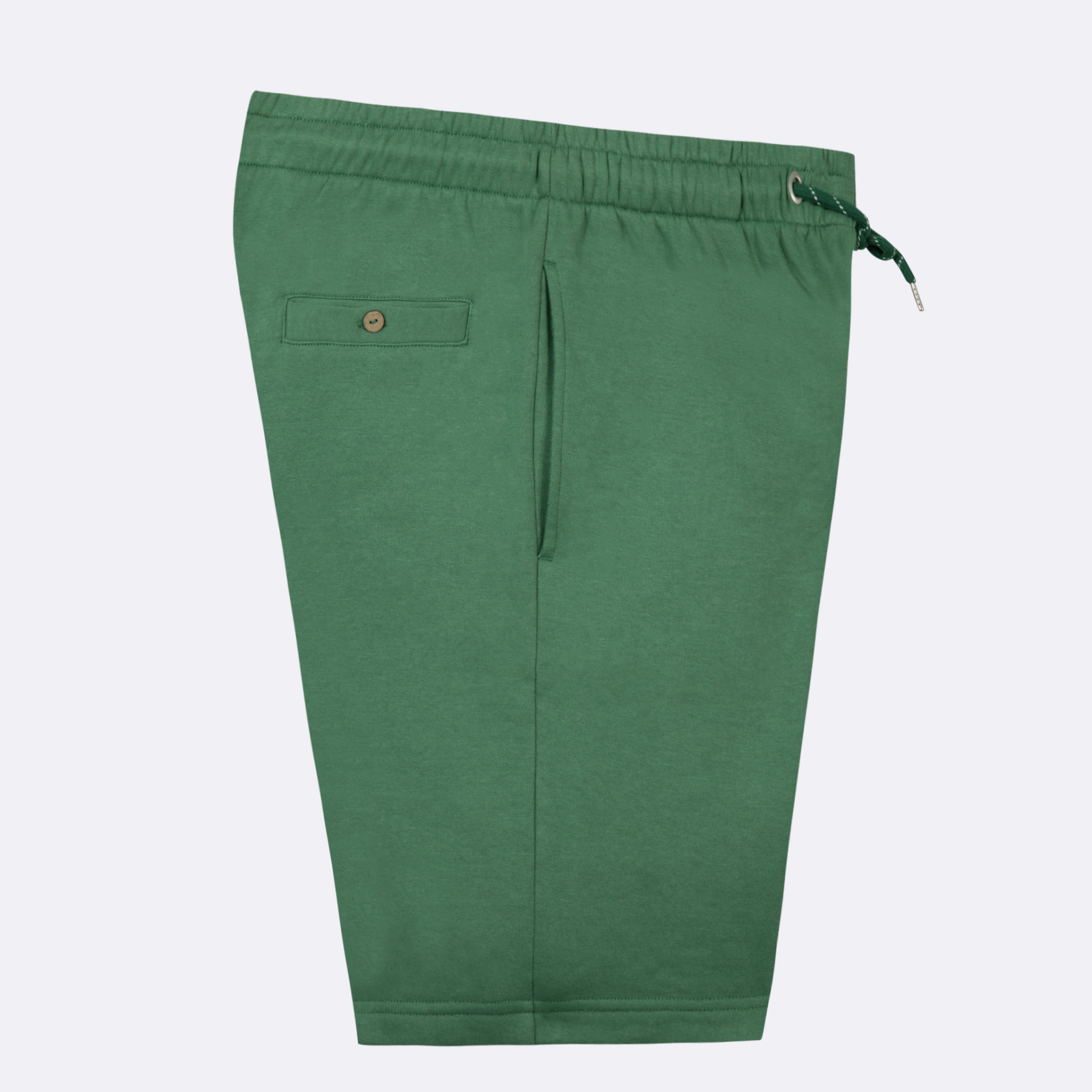 Short vert foncé coupe large coton et coton recyclé - modèle humont