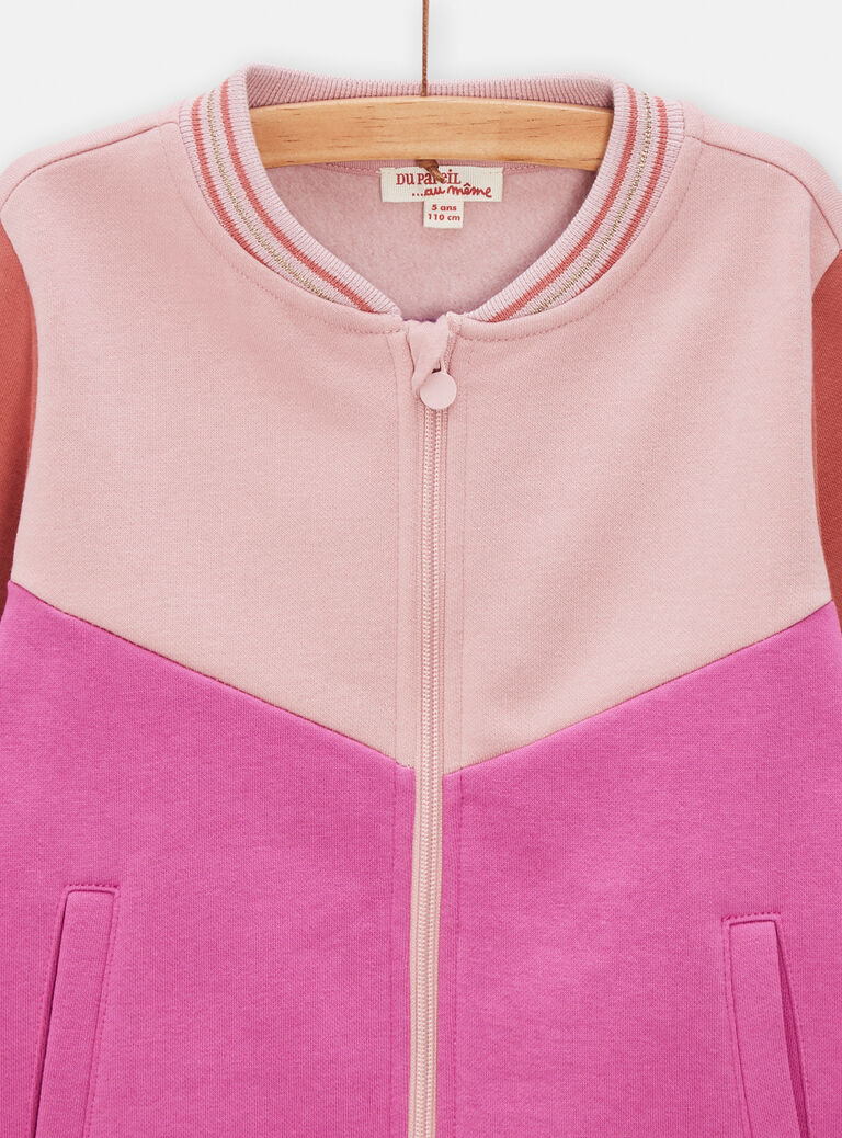 Haut de jogging color block pour fille