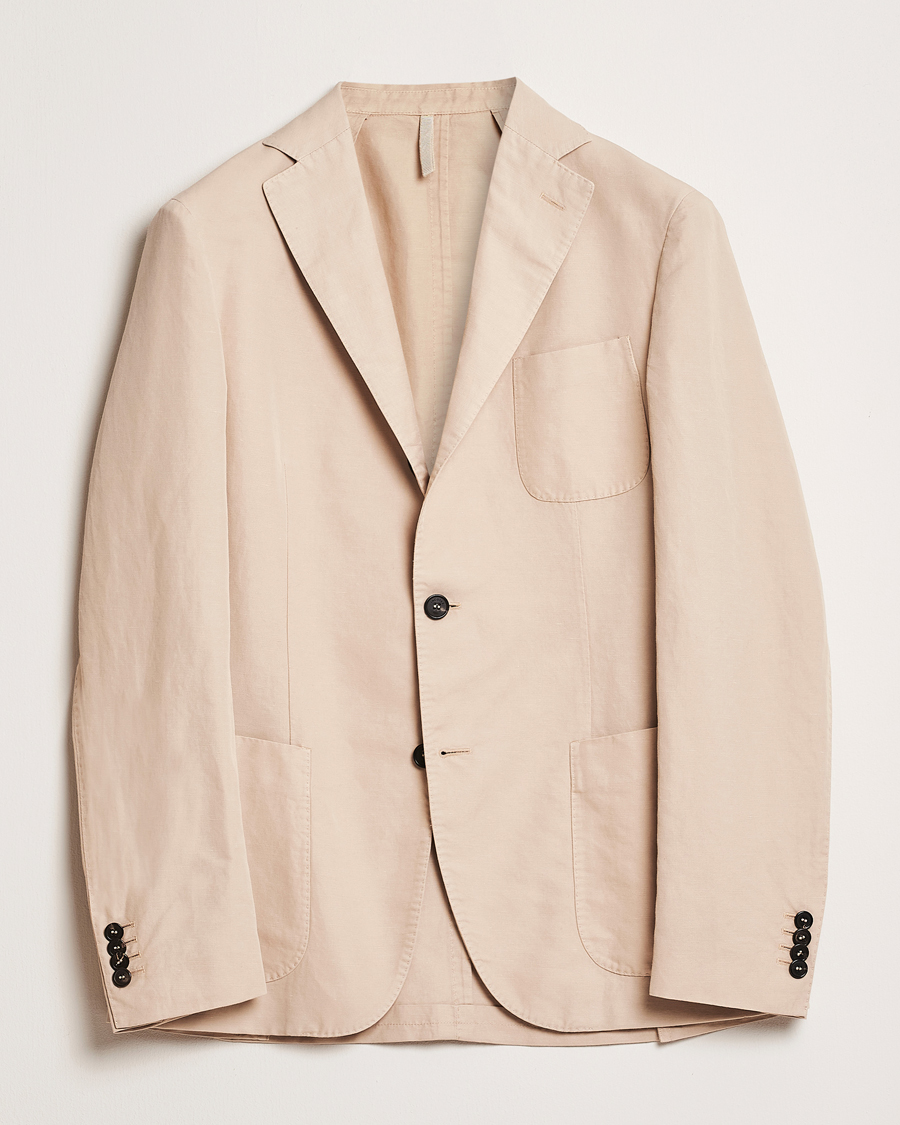 Incotex Unconstructed Chinolino Blazer Beige
