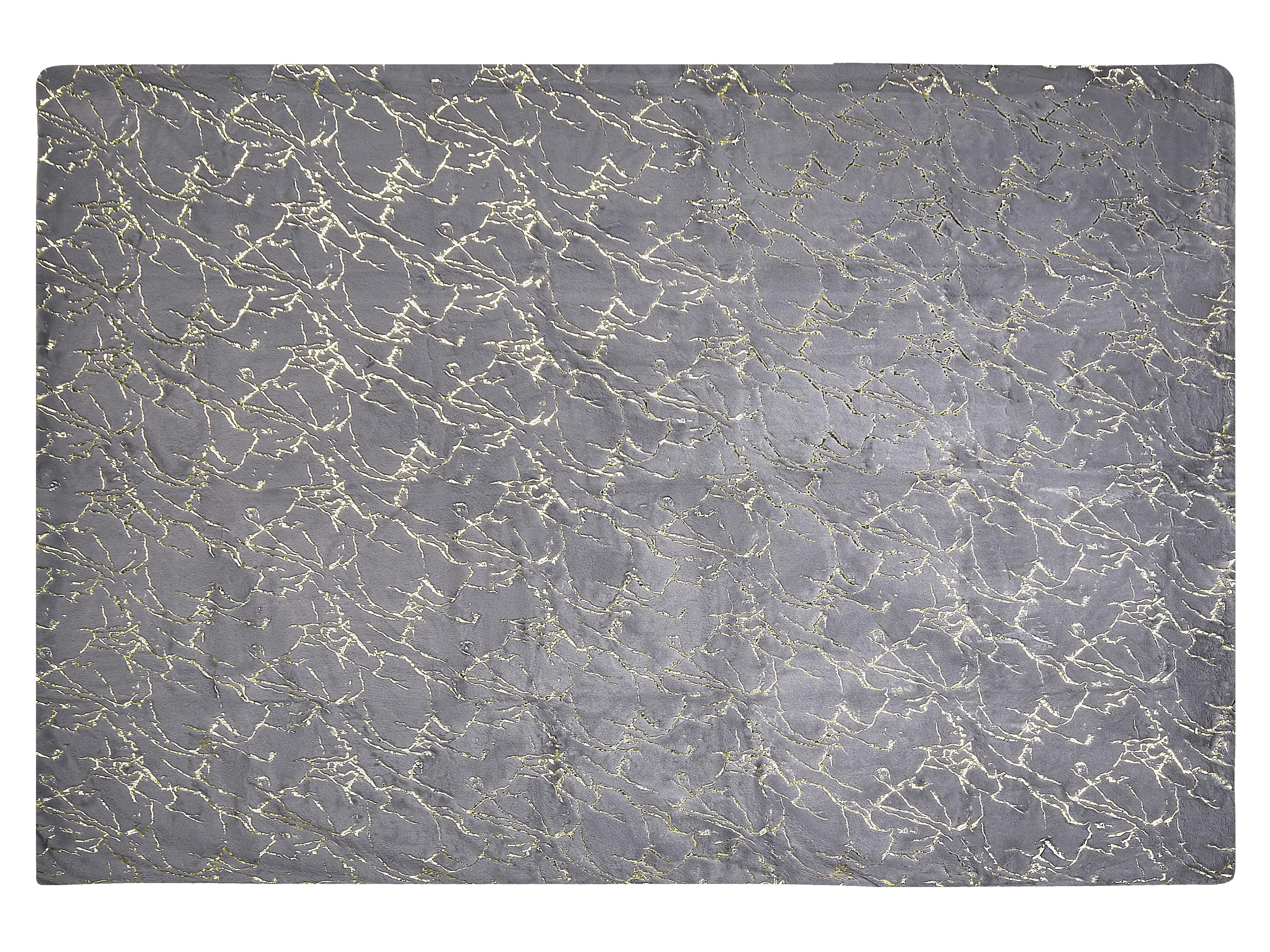 Plaid GODAVARI 130 x 180 cm Grijs