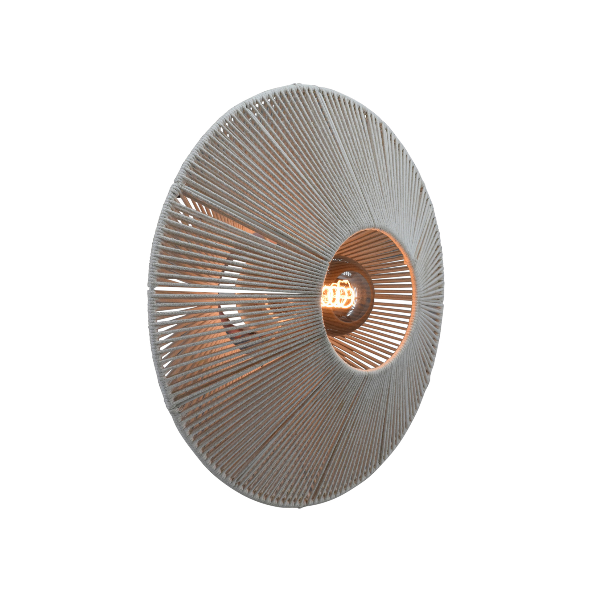Wand / plafondlamp Owen beige medium