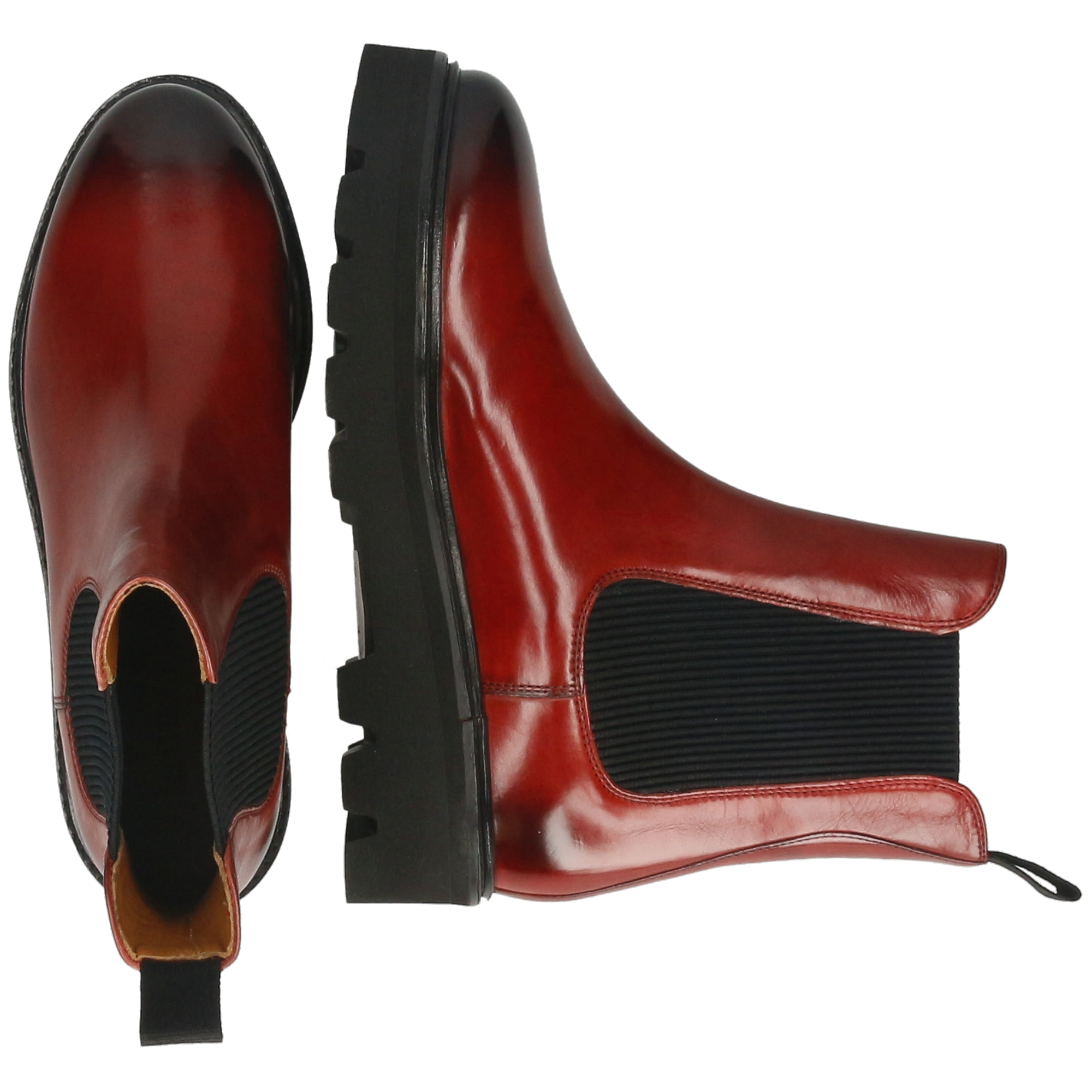 LEONIE 5 - Bottines à semelle plateforme | Rouge