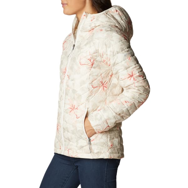 Doudoune randonnée COLUMBIA POWDER LITE HOODED JKT W CHALK AURELIAN
