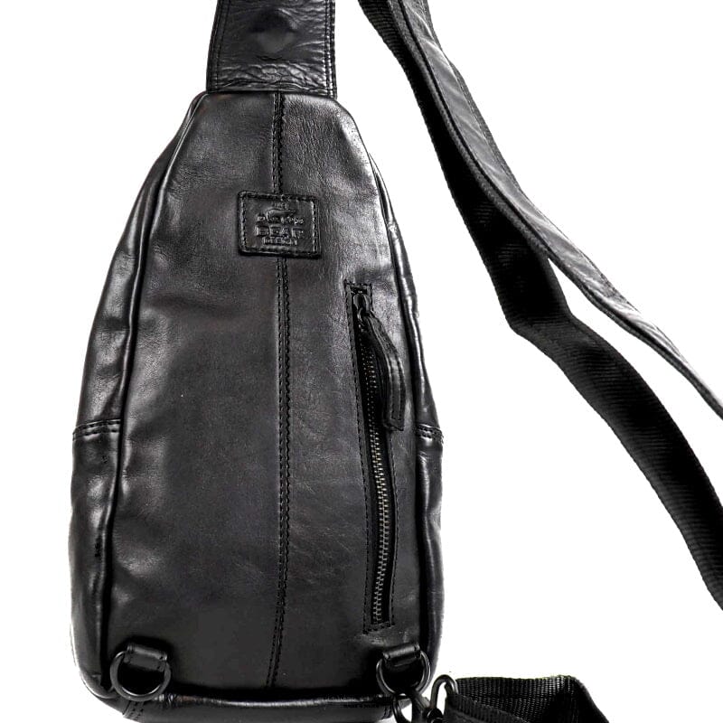 Bear Design Crossbody Tas Daley Zwart