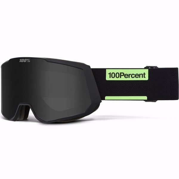 Masque de ski 100PERCENT SNOWCRAFT XL HIPER GOGGLE TAB MIRROR BLACK LENS
