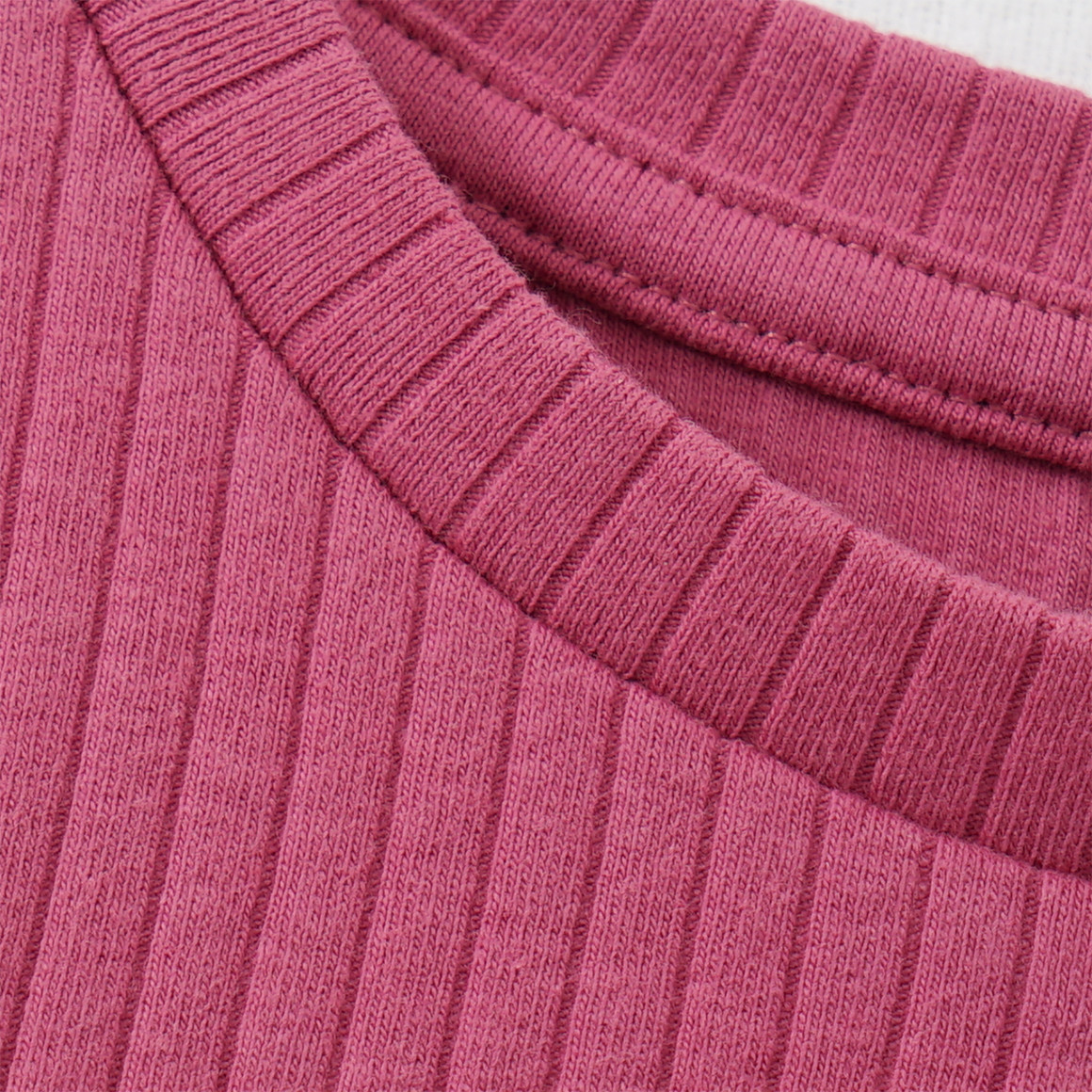 Topolino Mädchen Langarmshirt mit Rüschen dunkelpink