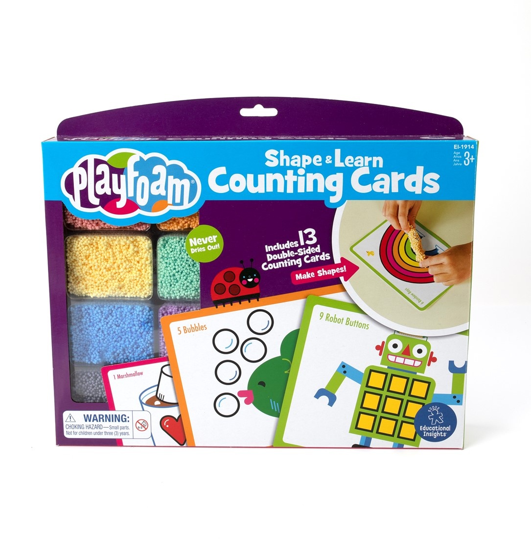 Learning Resources Playfoam® Shape & learn counting cards