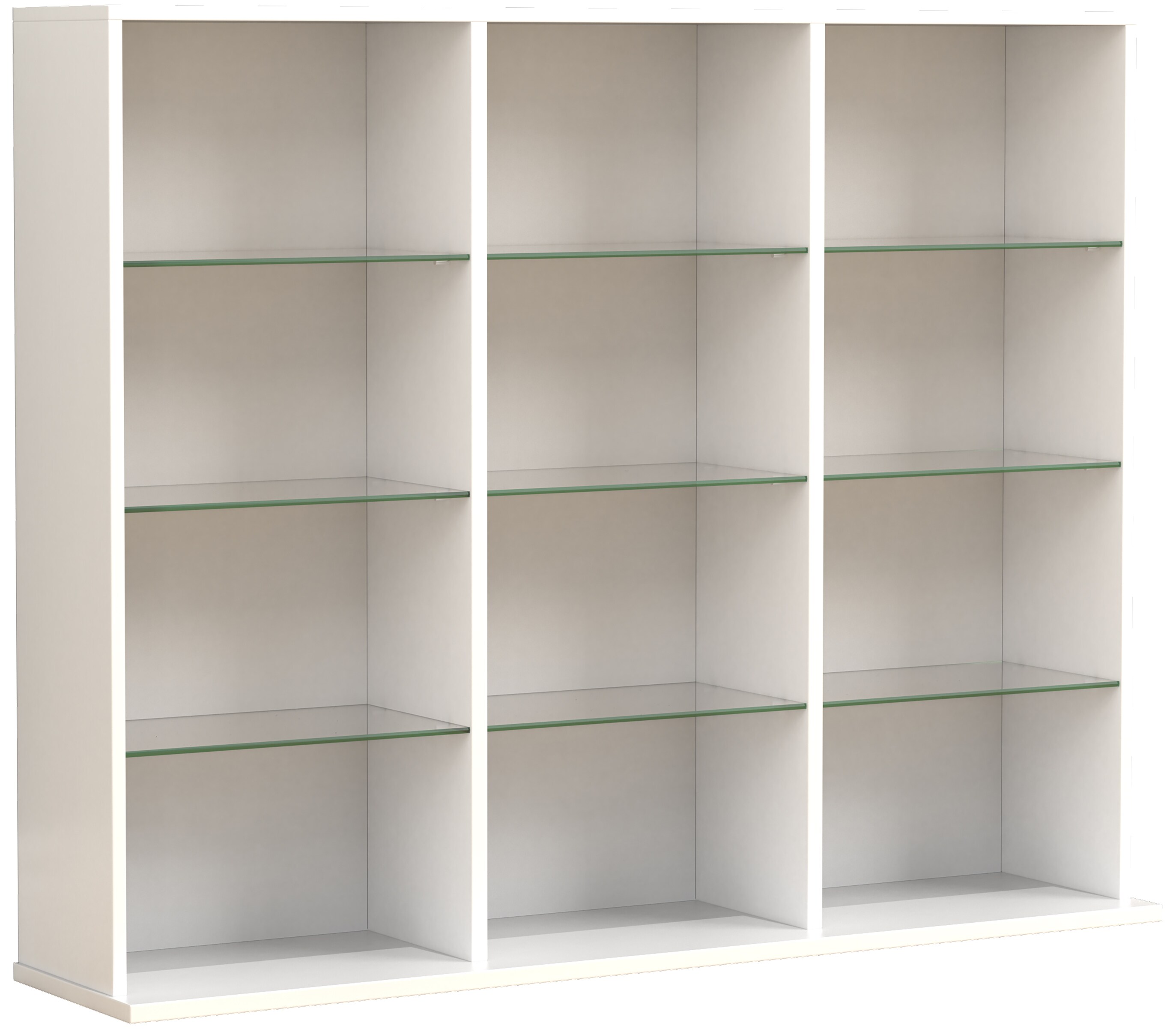 VCM Holz CD DVD Standregal Bücherregal Raumteiler Deko Regal Glas Zilas L