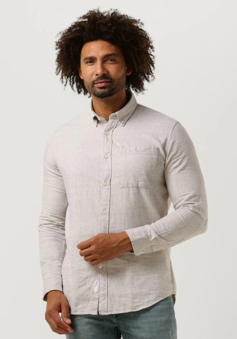 SELECTED HOMME zand selected homme casual overhemd regross shirt