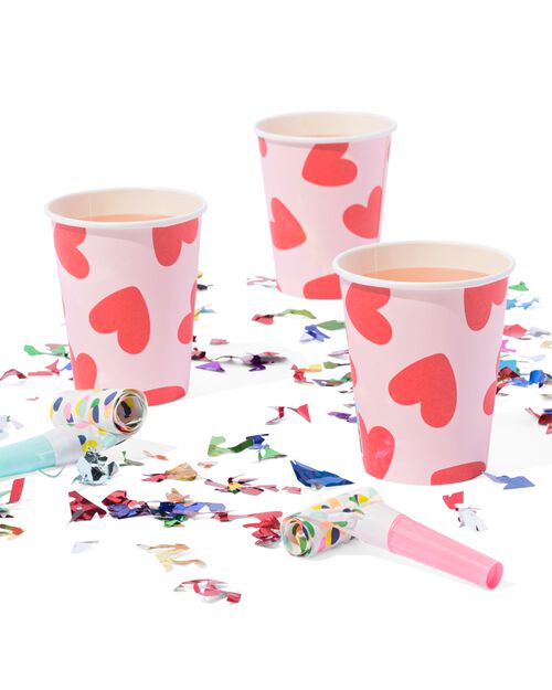 gobelet cœurs lot de 8