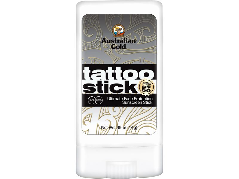 Australian Gold Tattoo Stick SPF 50 14 g Sonnenstick für perfekten Schutz der Haut vor UVA / UVB