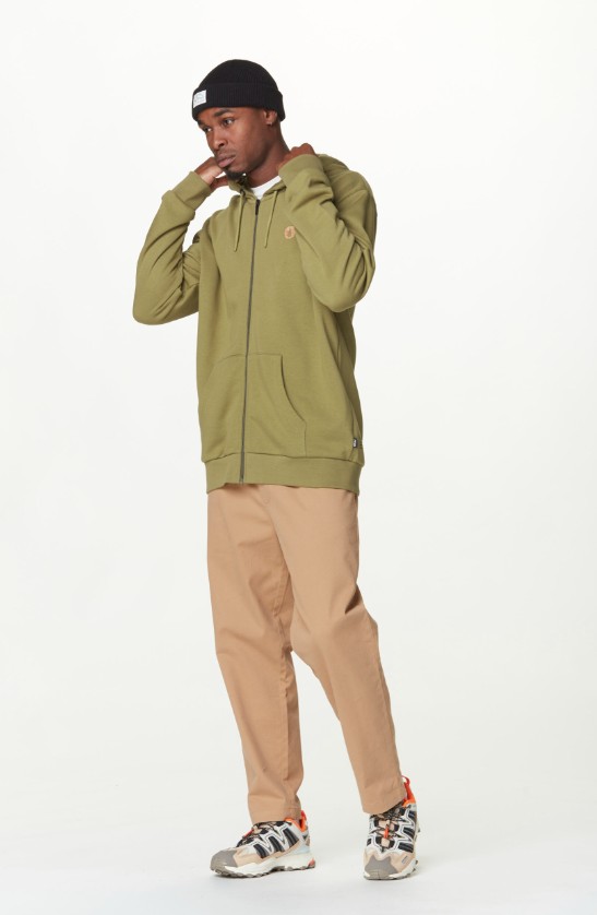 Picture Lil Cork Zip Hoodie Army Green