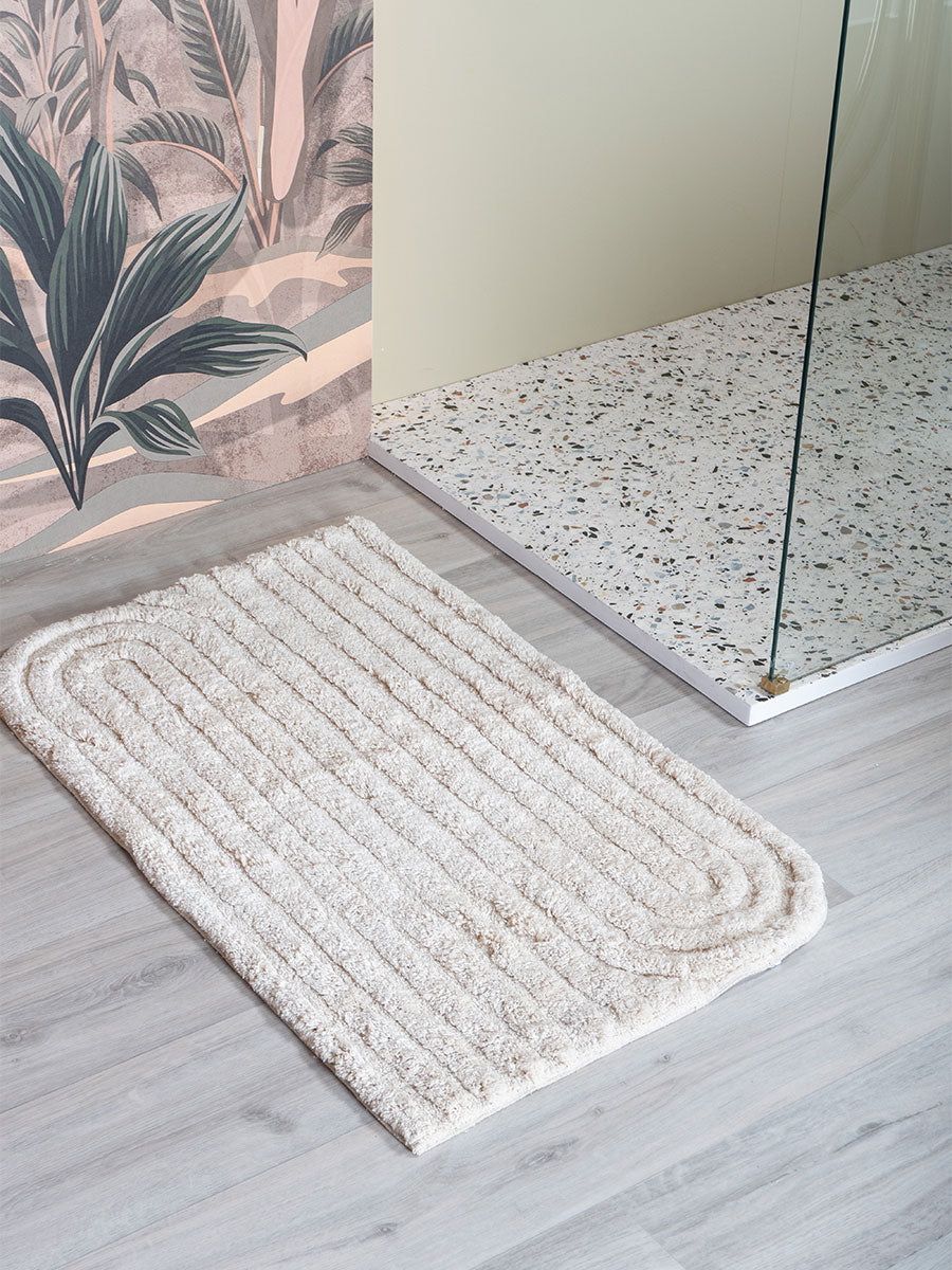 Veer Carpets - Badmat Benja - Creme 60 x 100 cm