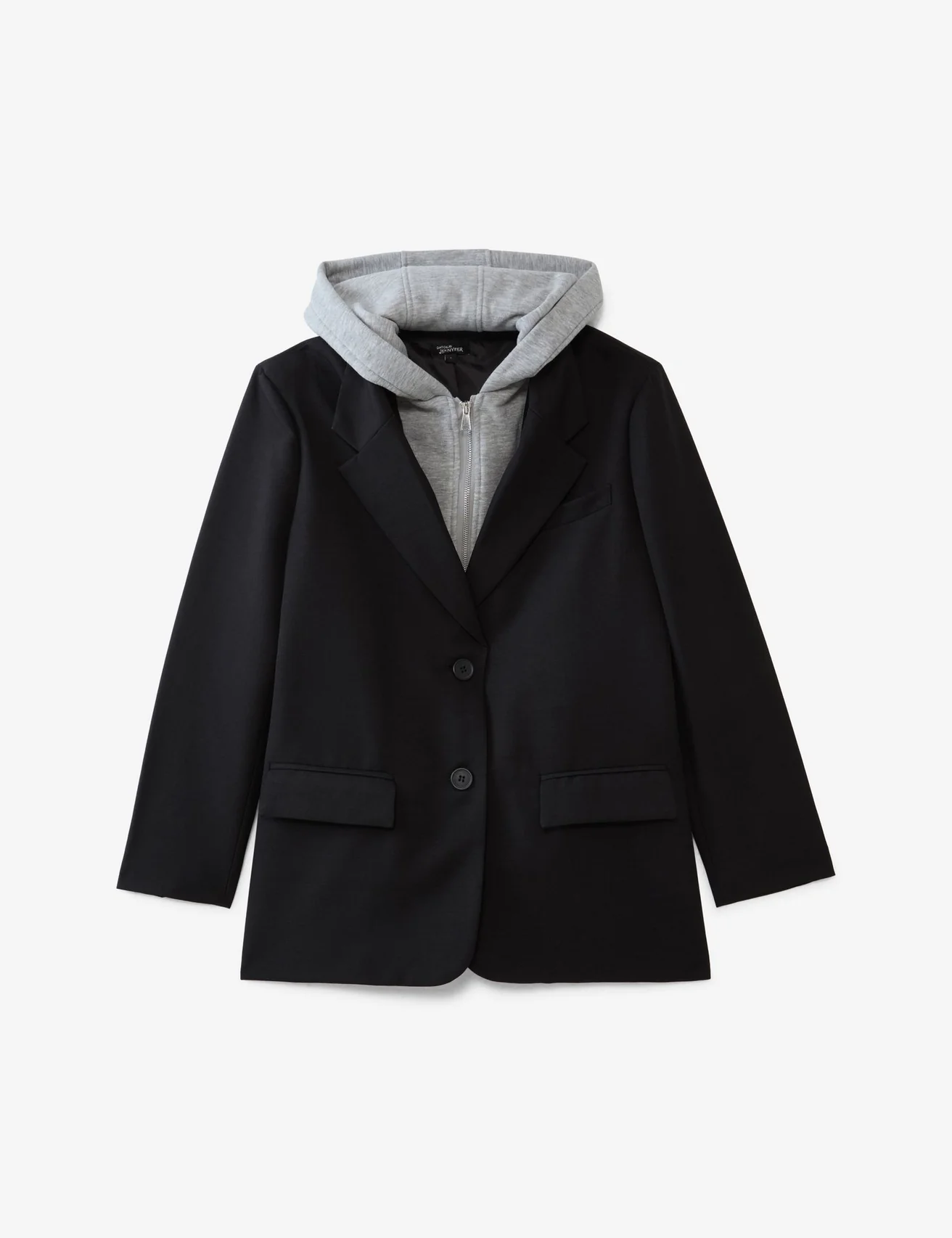 Veste blazer avec gilet intégré noire