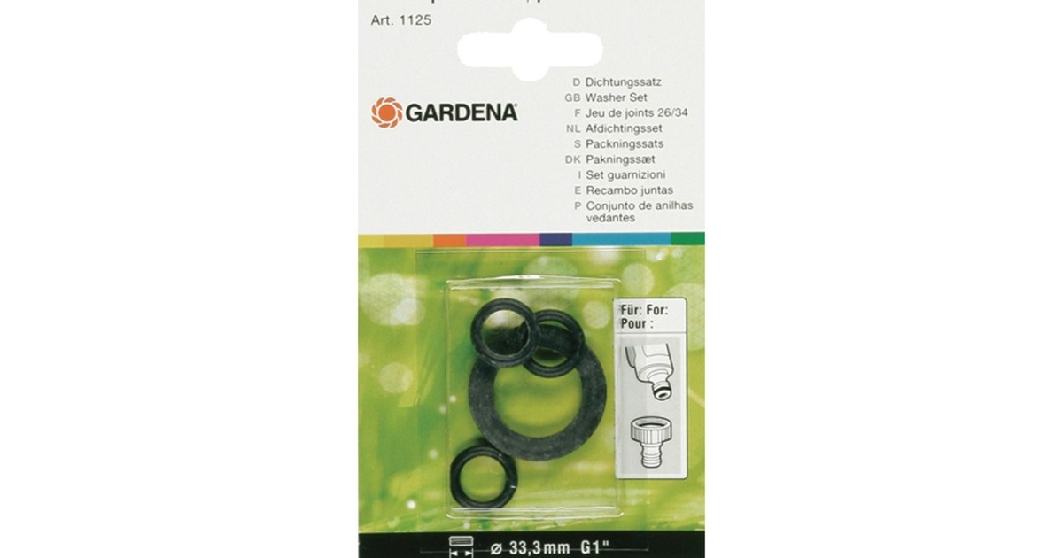 GARDENASet rubberringen afdichting  (Zwart, 1124-20)