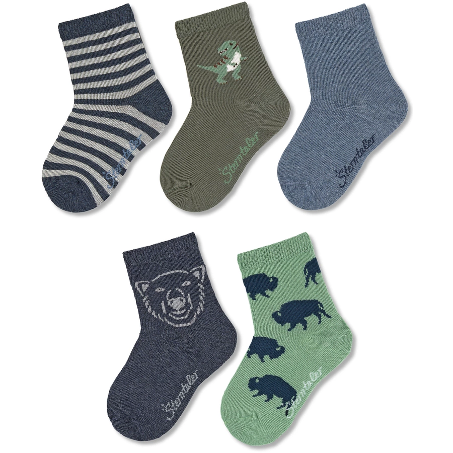 Sterntaler Söckchen 5er-Pack blau melange