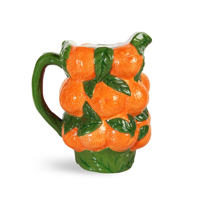 &klevering - Krug Orange, 1,5 L, orange / grün