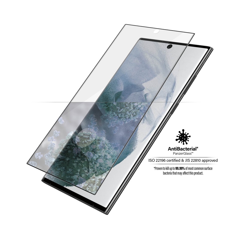 PanzerGlass™ - UltraForce1 Samsung Galaxy S22 Ultra - Skærmbeskyttelse