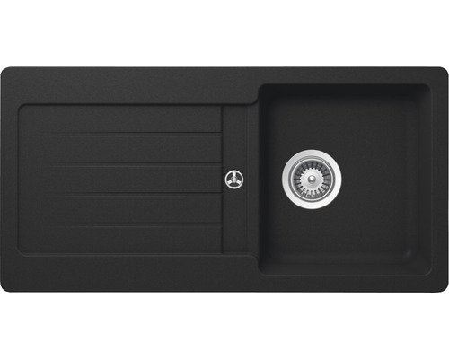 Schock Typos D-100S A spoelbak, 860 x 435 mm, onyx TYPD100SAGON