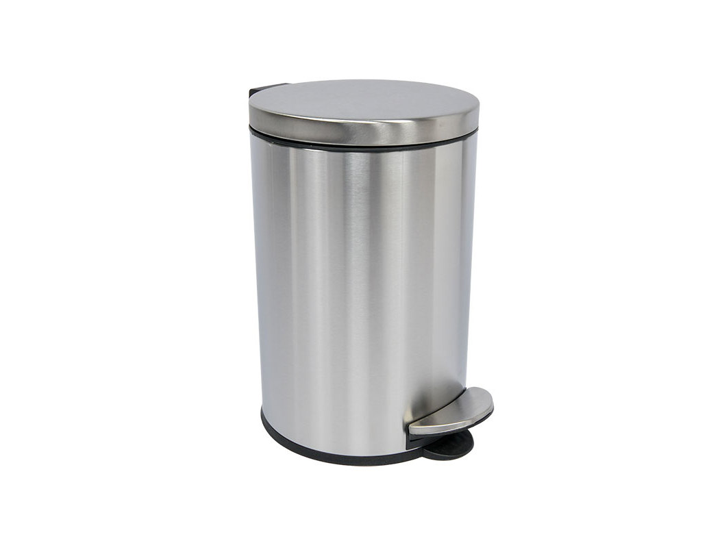 BALDE LIXO COM PEDAL ACTUEL INOX 12L