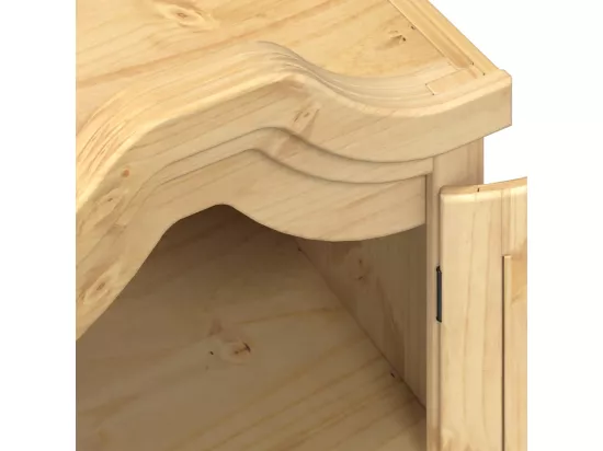 Garde-robe Corona 55x52x170 cm bois de pin massif