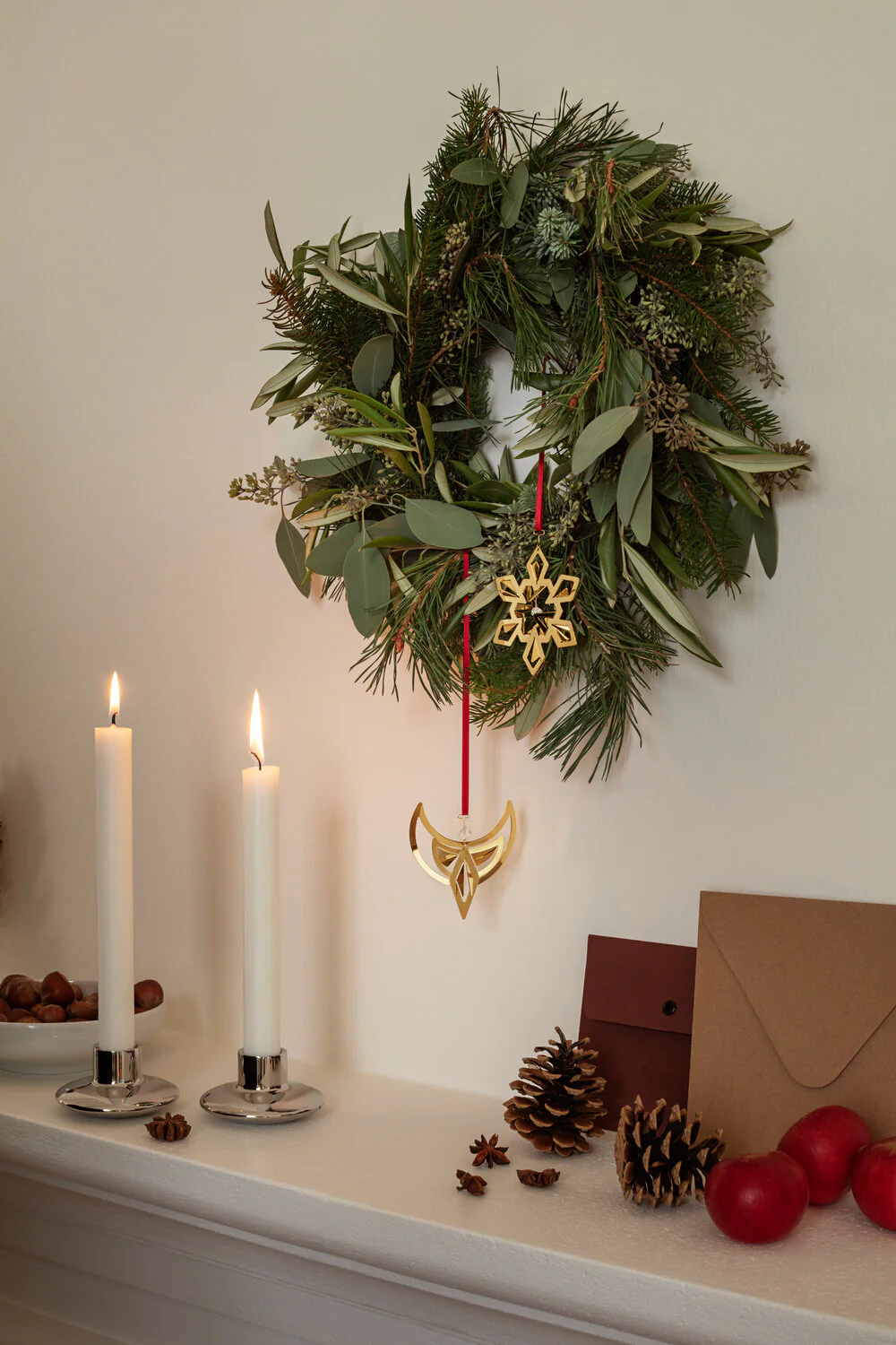 Georg Jensen  2024 Juleophæng med engel - forgyldt