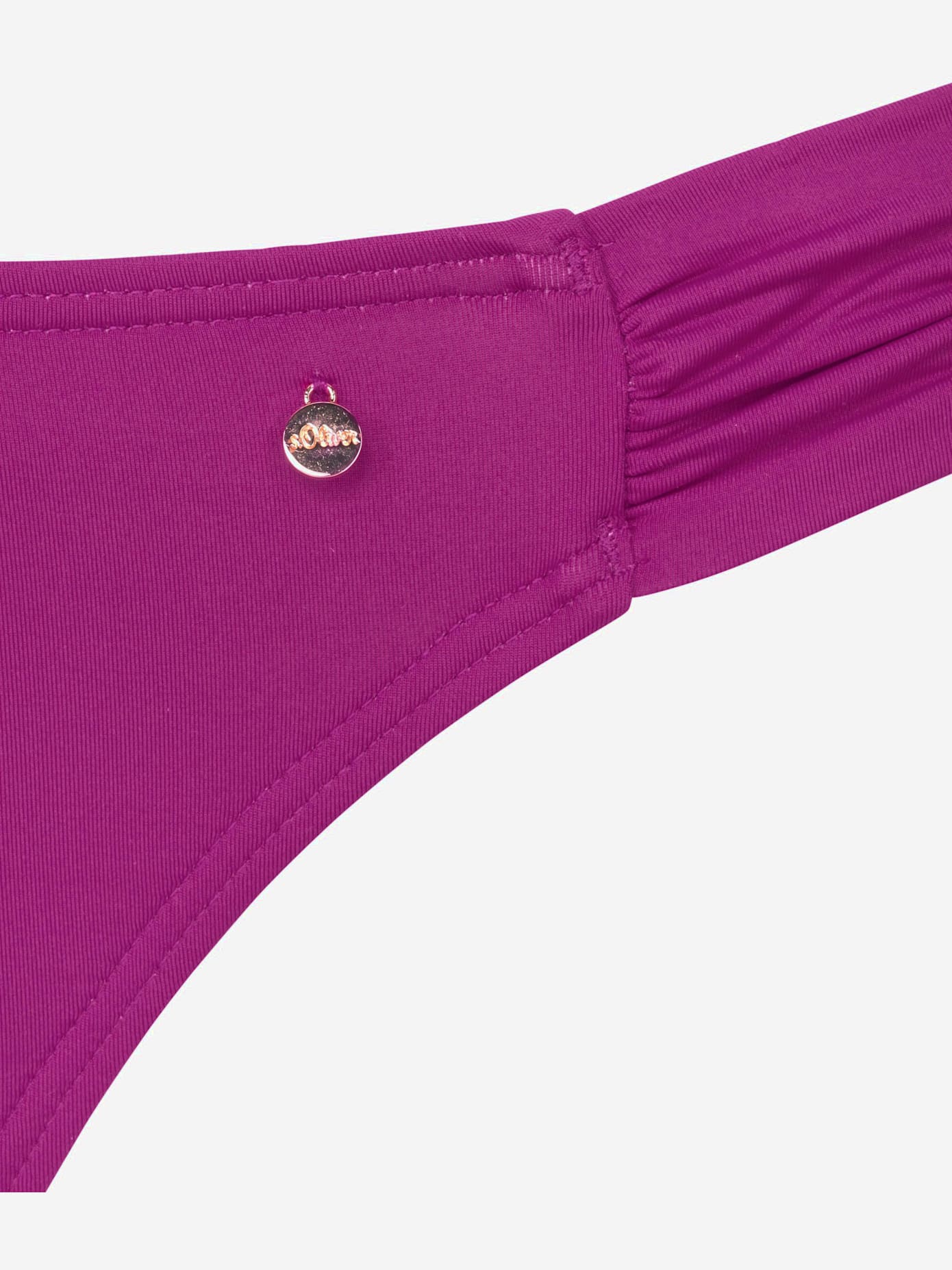 Maillot de bain bandeau à armatures coloris unis