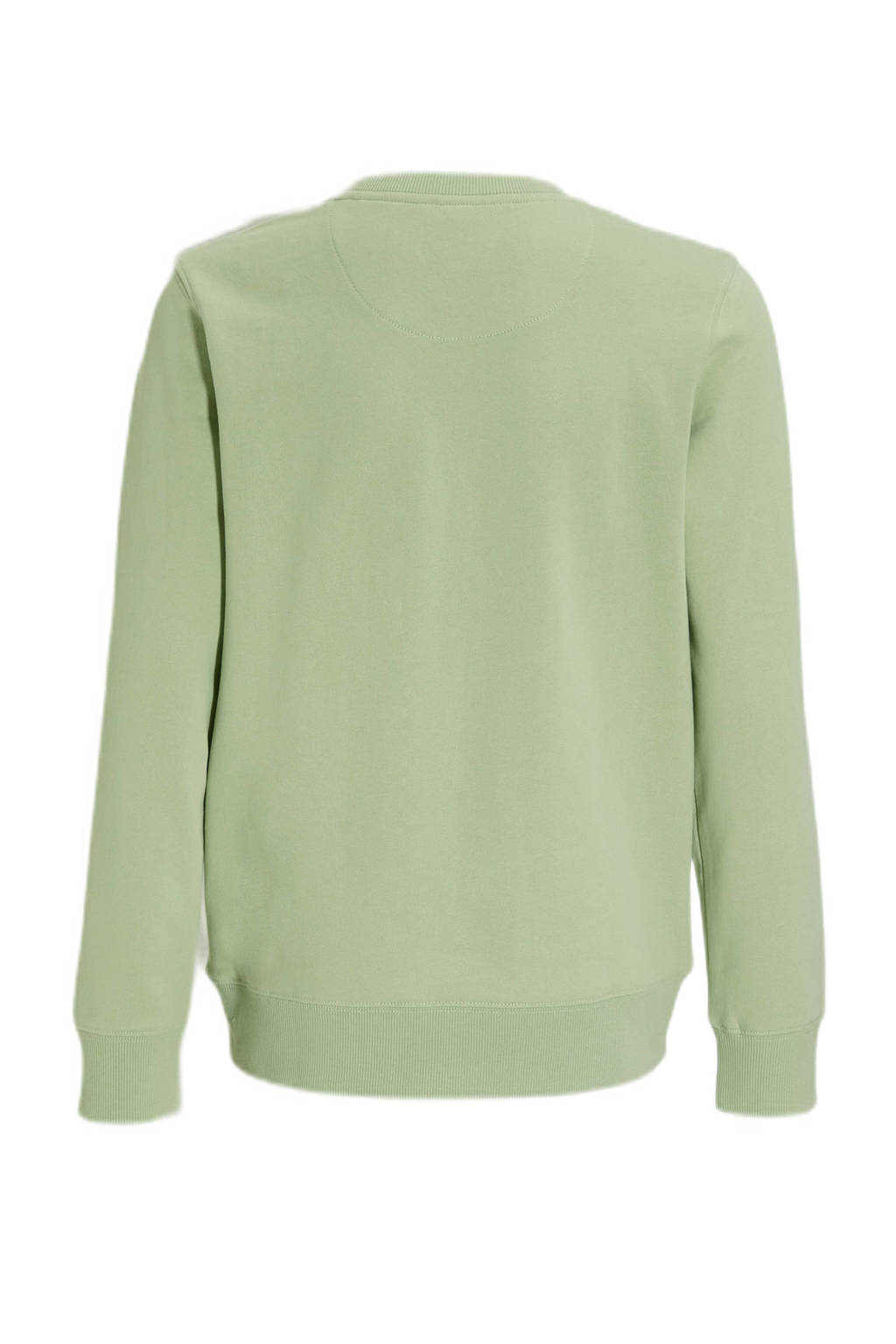 Me & My Monkey sweater Peddy met tekstopdruk groen
