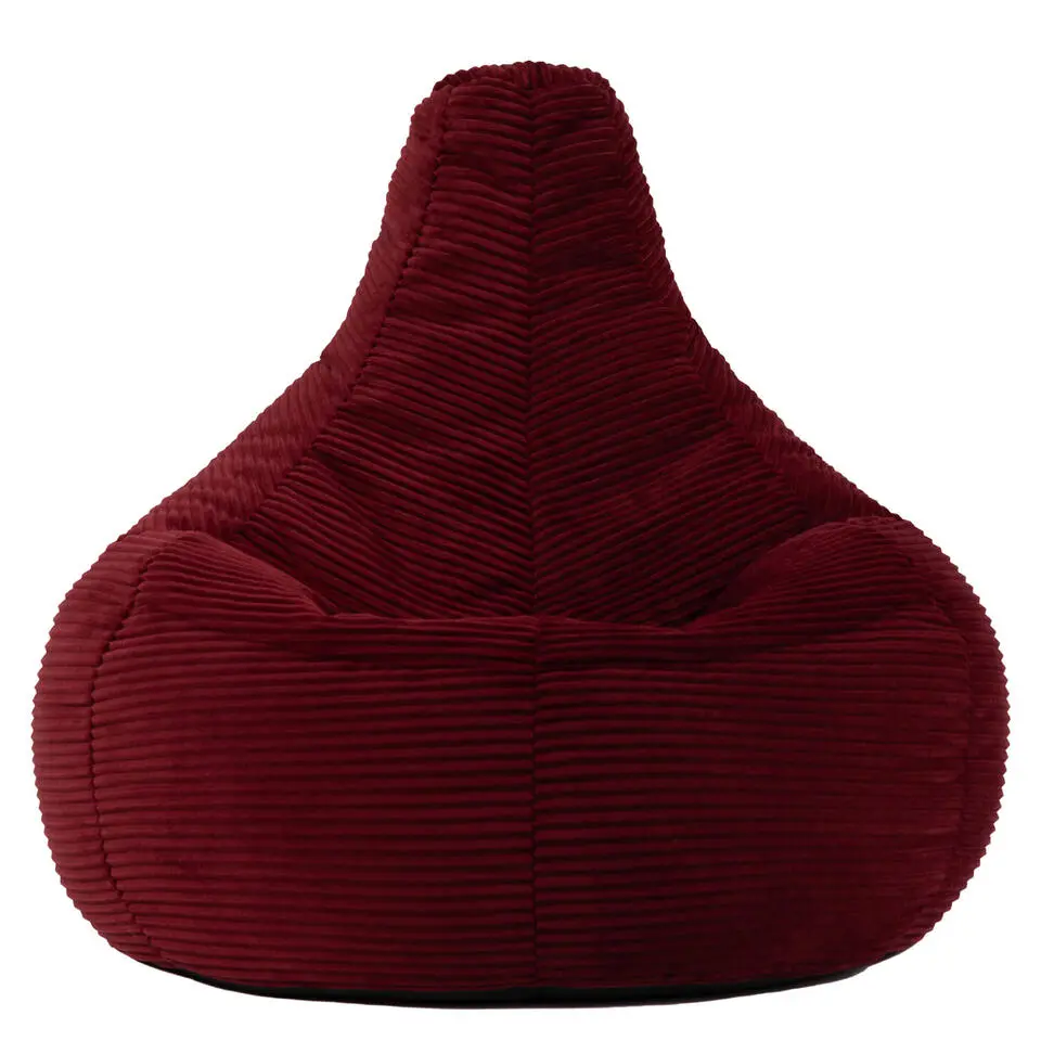 Set van 2 icon Zitzak Dalton - Corduroy Zitzak Volwassenen - Bordeaux