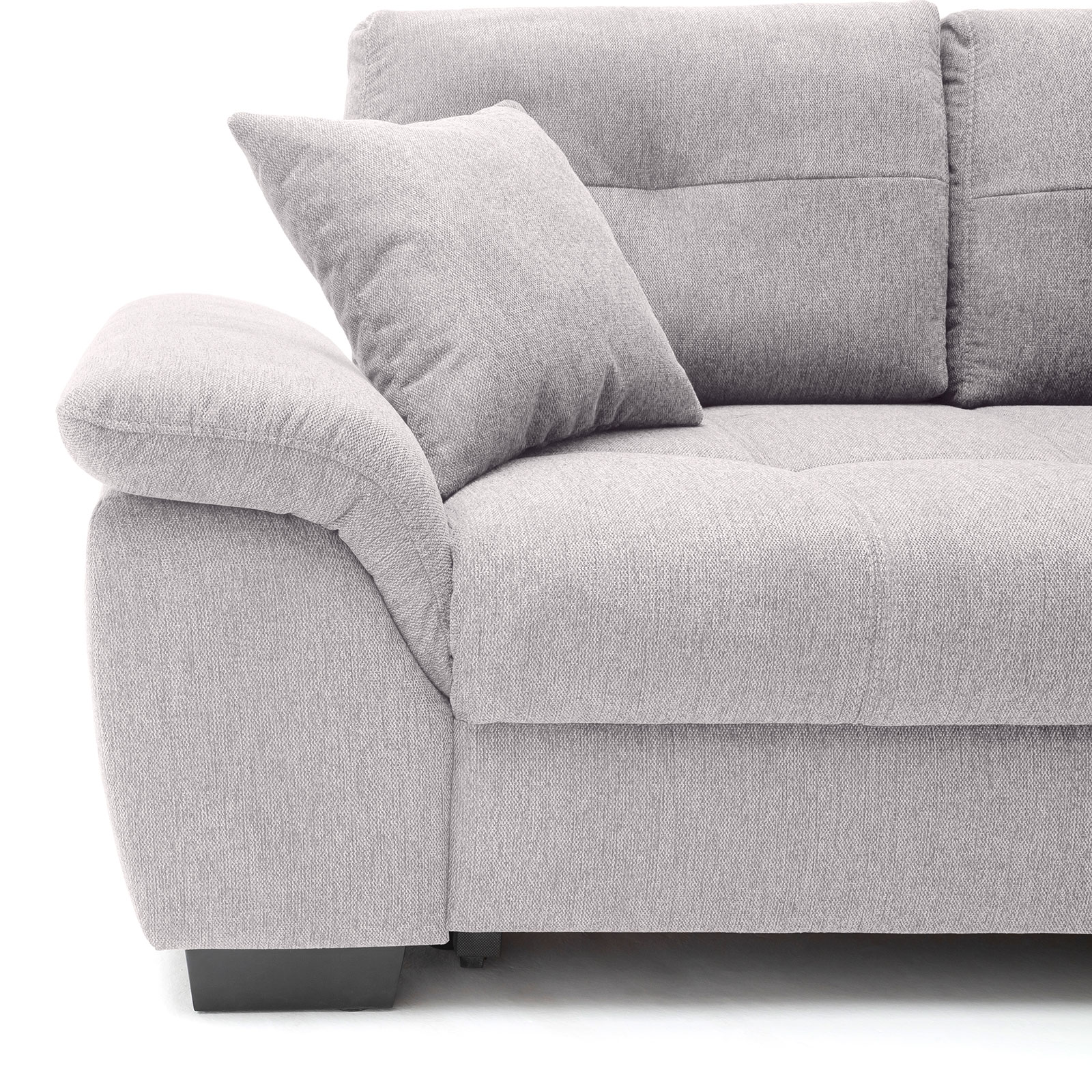 Ecksofa - grey - Boxspringaufbau - Dauerschläfer